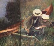 John Singer Sargent Paul Helleu Sketching with his Wife (mk18) oil painting on canvas